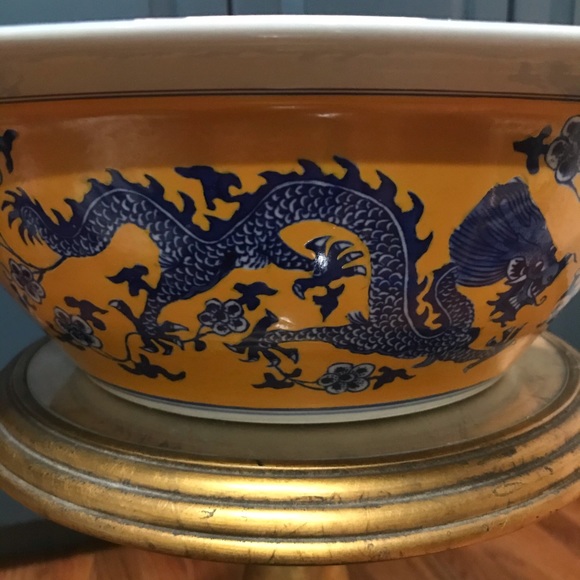 9-Dragon Vintage Bowl, Very Large - Picture 6 of 9